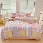 3pcs Dark Blue Striped Style Duvet Cover Set for Boy Geometric Pattern Luxury Hotel Room Decor 100% Cotton Skin-friendly Bedding - Image 20