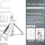 Ulanzi MT-08 Mini Tripod White Color Foldable Tripod Monopod  Mount 1/4'' Tripod Universal for DSLR Android iPhone Smartphone - Image 9