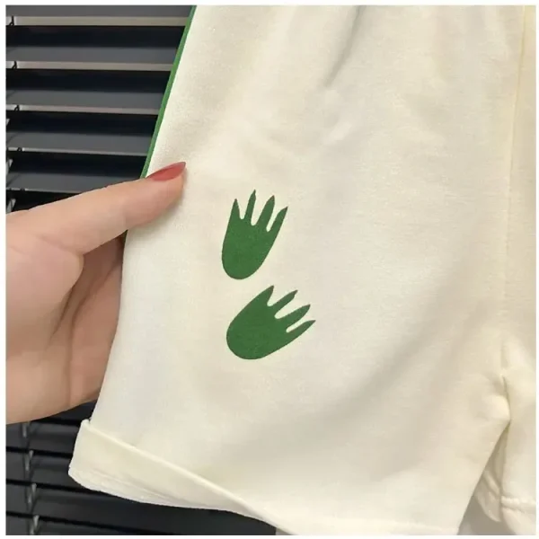 Boys Funny Letter Print T-Shirt and Shorts Outfit - Image 14