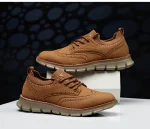 Mens Brogues Leather Casual Shoes - Image 25