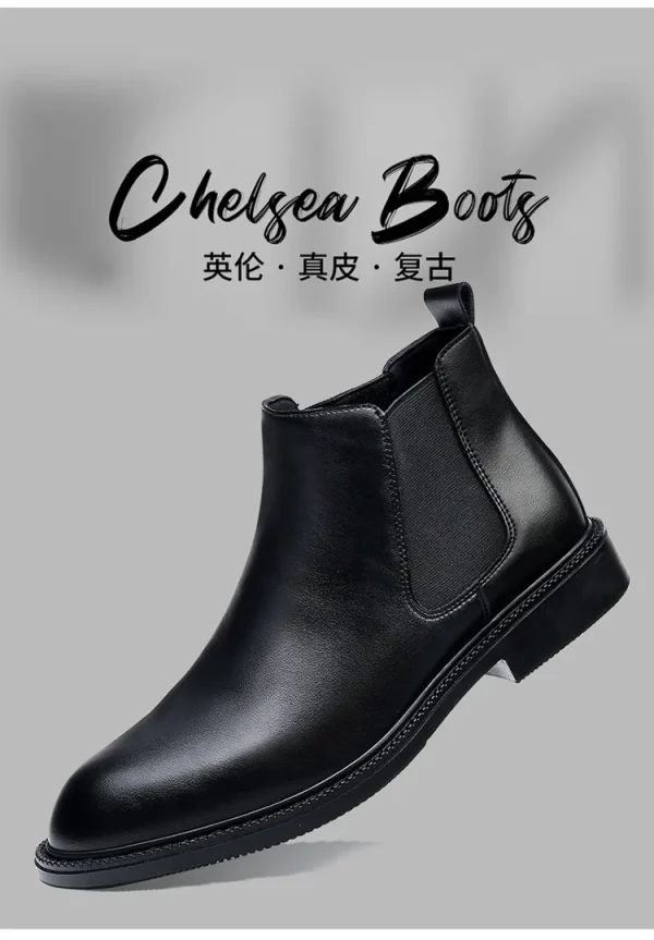Men's Boots Handmade Leather Ankle Shoes - Image 14
