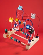 Wooden Bead Maze: Animal & Fruit Sensory Toy - Image 9