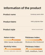 Men's Large Size Corduroy Fleece Warm Plaid Classic Style - Image 28