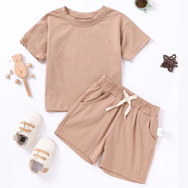 Essential 2-Piece Kids' Solid Summer Set - Image 4