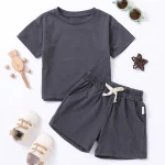 Essential 2-Piece Kids' Solid Summer Set - Image 12
