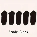 5/10-Pack Unisex Comfort-Fit Ankle Socks For All, Breathable & Lightweight - Ideal For Sports & Daily Wear - Image 34