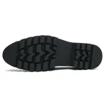 Green leather loafers' shoes - Image 10