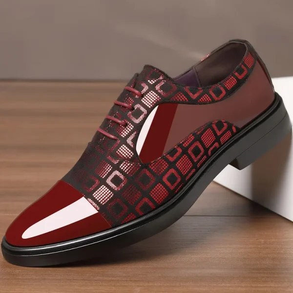 Men Black oxfords shoes - Image 31