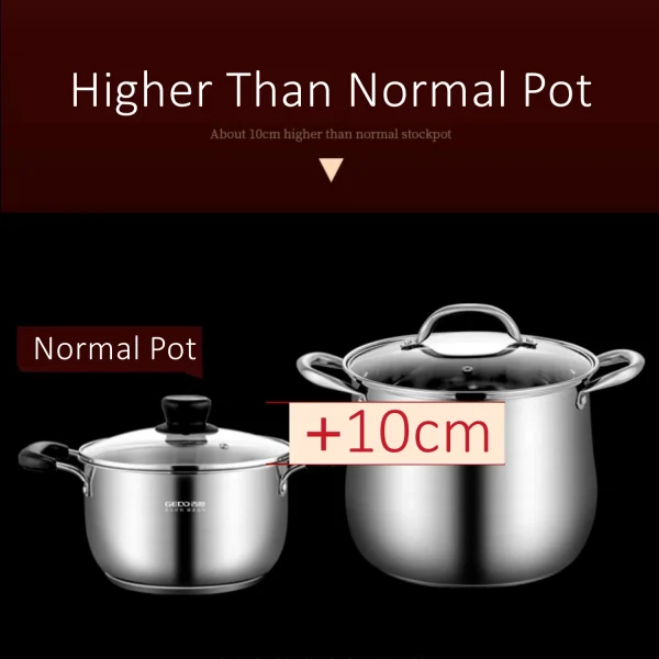 GEDO LFGB 304 Stainless Steel Stewing Pot - Image 3