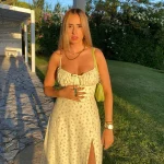 Women Elegant Floral Beach Vacation Bodycon Long Dress - Image 22