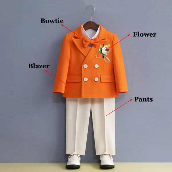 Kids' 3-Piece Formal Blue Suit - Image 16