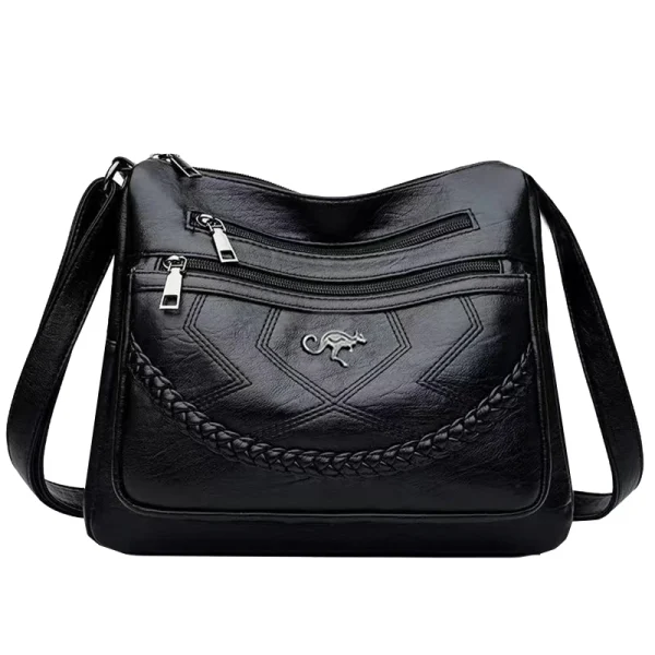 Neutral style shoulder bag for men and women. Mother bag with braided decoration. Suitable for traveling and outings. - Image 7