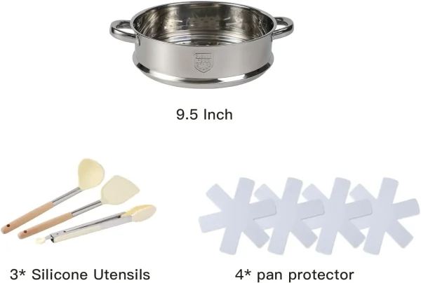 16-Piece Non-Stick Cookware Set with Pots, Pans, - Image 3