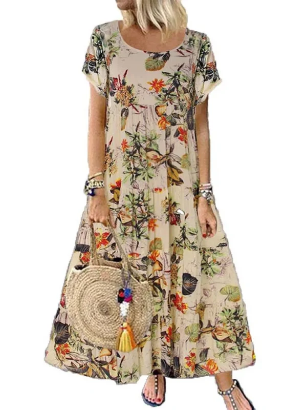 Women's Floral Waist Maxi Dress - Image 11