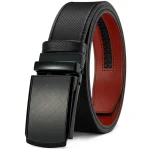 New Mens Belt Automatic Genuine Leather Luxury Belt of Men Male Metal Automatic Buckle Designer High Quality Waist Belt Black - Image 32