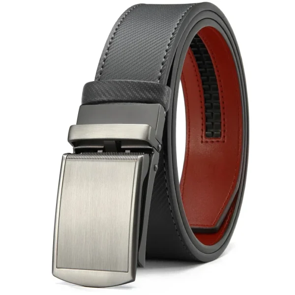 New Mens Belt Automatic Genuine Leather Luxury Belt of Men Male Metal Automatic Buckle Designer High Quality Waist Belt Black - Image 24