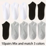 5/10-Pack Unisex Comfort-Fit Ankle Socks For All, Breathable & Lightweight - Ideal For Sports & Daily Wear - Image 33