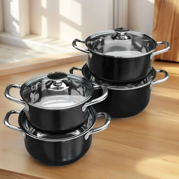 Stainless steel 8-piece set - Image 4