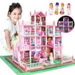 4-Story DIY Dreamhouse Dollhouse Set