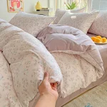 1pc Purple Lavender Printed Duvet Cover Single/Queen/King Size Quilt Cover for Double Bed Flower housse de couette220x240cm - Image 14