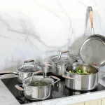Cookware Set with 10 Pieces Including Fry Pan - Image 7