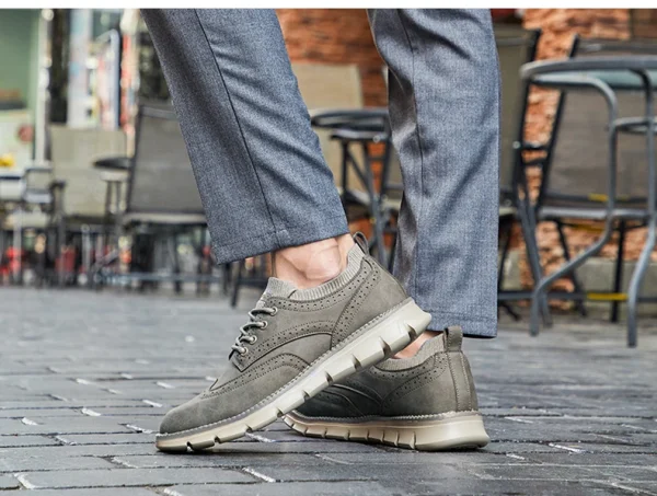 Mens Brogues Leather Casual Shoes - Image 31