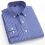 plaid shirts for man slim fit formal casual - Image 4