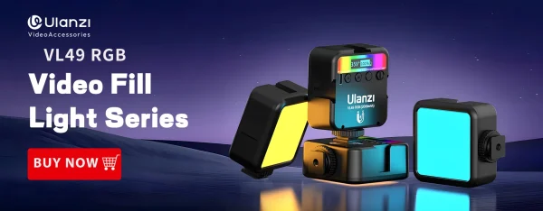 Ulanzi VL49 6W Mini Vlog LED Fill Light White 2000mAh 5500K Zoom Lighting Photographic Lighting Video Phone Selfie Fill Lamps - Image 33