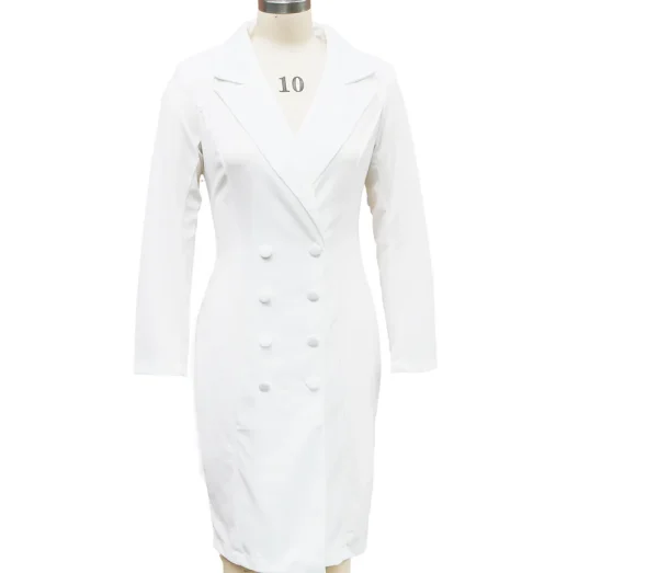 Professional Business Suit-Style Midi Dresses - Image 22