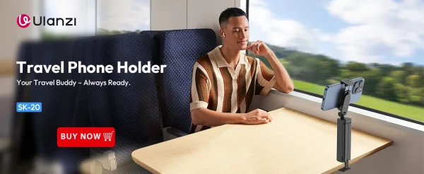 Ulanzi MT-08 Mini Tripod White Color Foldable Tripod Monopod  Mount 1/4'' Tripod Universal for DSLR Android iPhone Smartphone - Image 15