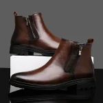 Leather Chelsea Men's Boots - Image 10