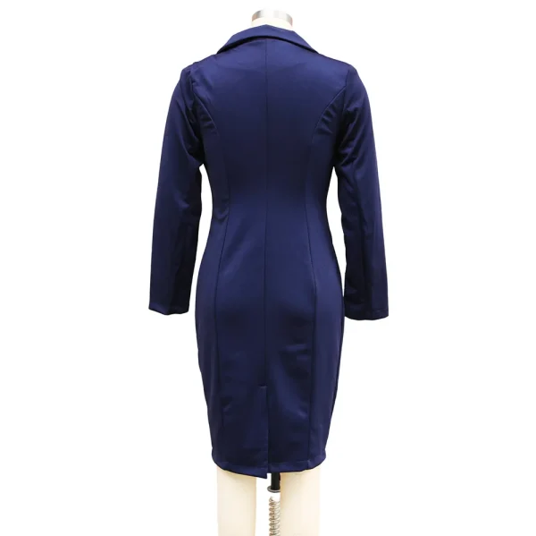 Professional Business Suit-Style Midi Dresses - Image 18