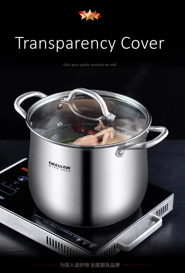 GEDO LFGB 304 Stainless Steel Stewing Pot - Image 24