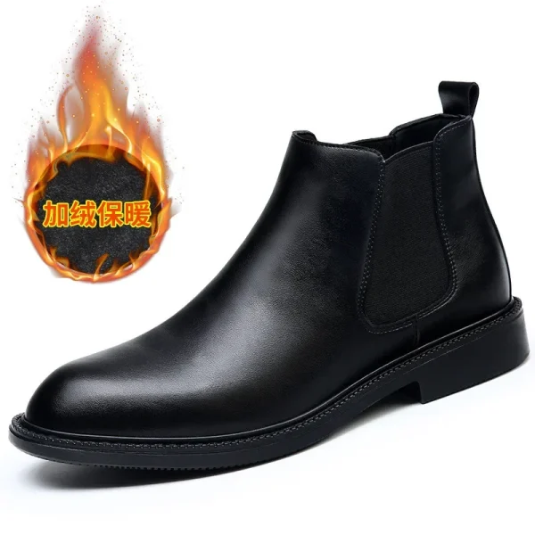 Men's Boots Handmade Leather Ankle Shoes - Image 8