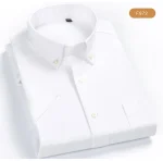 Plaid Checkered Short Sleeve 100% Cotton Shirt Button - Image 32