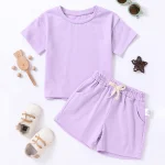 Essential 2-Piece Kids' Solid Summer Set - Image 5