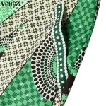 Vonda Plus Size Bohemian Print Long Sleeve Midi Dress - Image 28