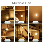 Motion Sensor Light With Remote Control USB Rechargeable Timer Night Light Dimmable LED Lamp Stairs Hallway Cabinet Nightlight - Image 17