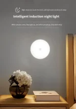 Motion Sensor Light With Remote Control USB Rechargeable Timer Night Light Dimmable LED Lamp Stairs Hallway Cabinet Nightlight - Image 8