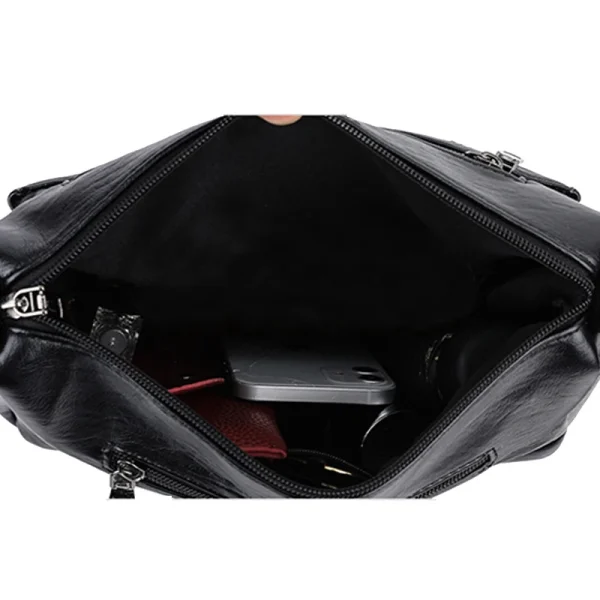 Neutral style shoulder bag for men and women. Mother bag with braided decoration. Suitable for traveling and outings. - Image 3