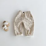 Fleece-Lined Floral Corduroy Trousers - Image 7