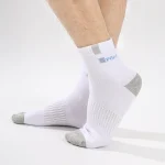 Cotton Sock for Men Sport Breathable Soft Letter Fashion Sneakers High Elastic Middle Tube Stocking Towel Sox Summer Running - Image 5