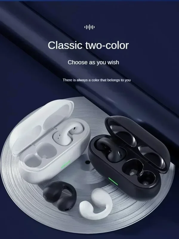 T75 Fone Bluetooth Headset 5.3 Wireless Air Conduction Headphones Clip Ear Music Noise Canceling HD Call Sports Gaming Earphone - Image 28