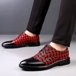 Men Black oxfords shoes - Image 12