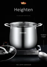 GEDO LFGB 304 Stainless Steel Stewing Pot - Image 17