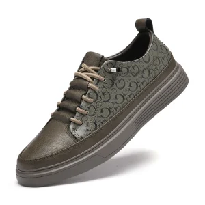 Men Skateboarding Shoes Leather