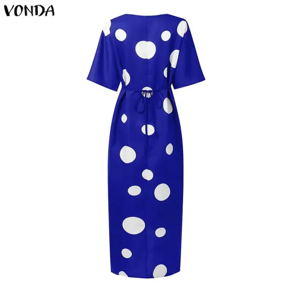 Bohemian Print Midi Dress - Image 5