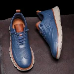 Men's Leather Oxford Sneakers - Image 15