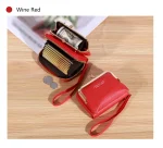 Wallet Women's Fashion Wrist Strap Short Zero Wallet Large Capacity Coin Clip Bag Multiple Card Positions Card Bag Money Clip - Image 27
