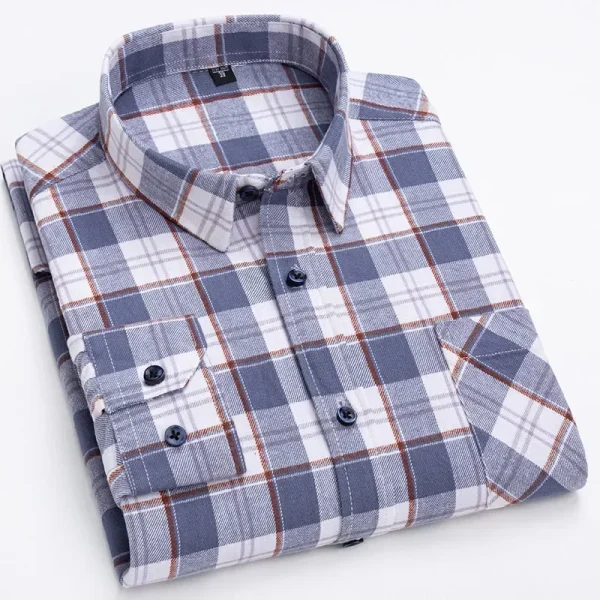 Cotton plaid shirt - Image 8